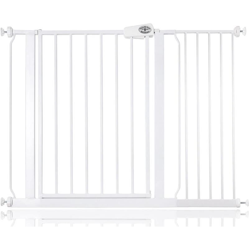 Image of Bettacare Easy Fit Gate, 107.4Cm - 115.4Cm, White, Pressure Fit Stair Gate, Baby Gate For Doors Hallways And Spaces