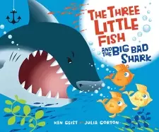 Image of three little fish and the big bad shark