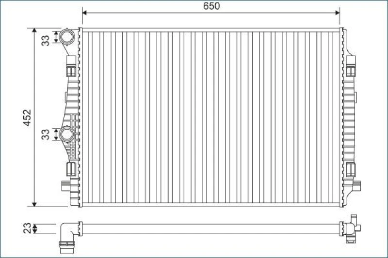 Image of Engine radiator VALEO 701132