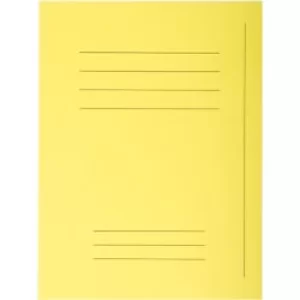 Image of Forever Square Cut Folders Printed, Yellow, 5 Packs of 50