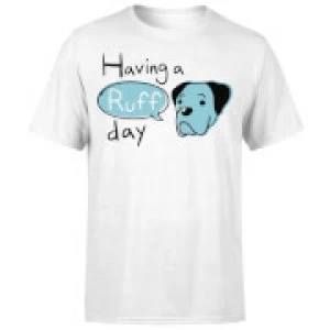Image of Having A Ruff Day T-Shirt - White - 3XL