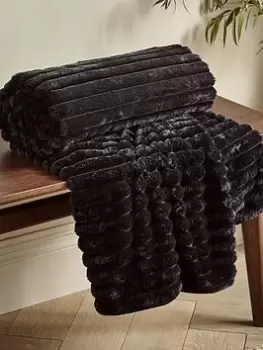 Image of Catherine Lansfield Cosy Ribbed Soft Throw