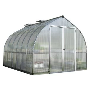 image of Palram Bella Greenhouse 8 x 12 - Silver