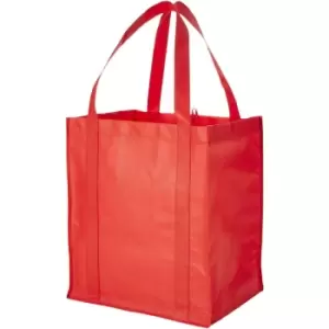 Image of Bullet Liberty Non Woven Grocery Tote (Pack Of 2) (33 x 25.4 x 36.8 cm) (Red) - Red