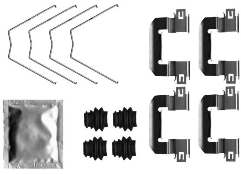 Image of Brake pad fitting kit TEXTAR 82551900