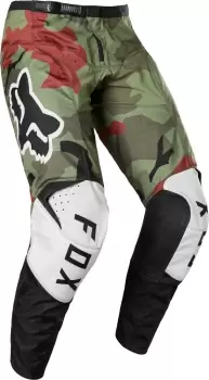 Image of FOX 180 BNKR Motocross Pants, green-multicolored, Size 28, green-multicolored, Size 28