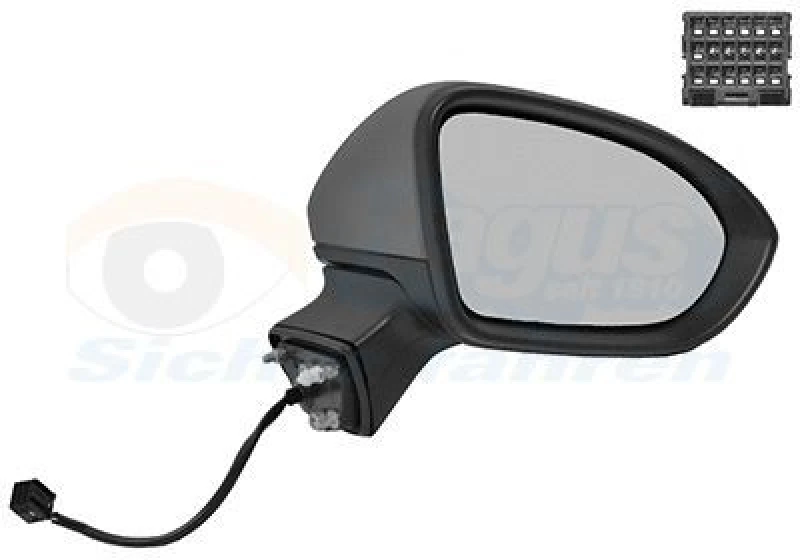 Image of VAN WEZEL Wing mirror VAN WEZEL 3810808