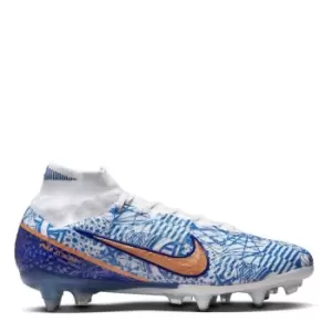 Image of Nike Mercurial Zoom Superfly 9 Elite CR7 SGPRAC Soft Ground Anti-Clog Soccer Cleats - White