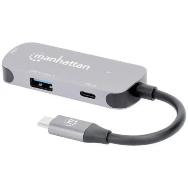 image of Manhattan Laptop docking station USB-C auf HDMI 3-in-1 Docking-Konverter USB-C powered