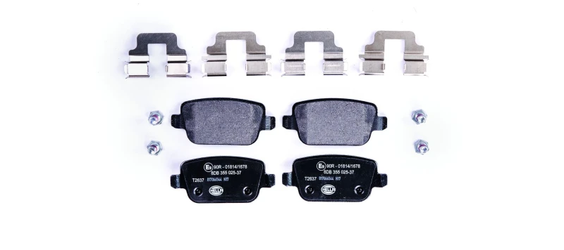 Image of HELLA Brake pad set HELLA 8DB 355 025-371