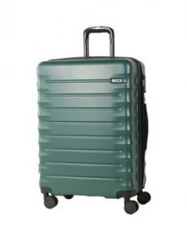 image of Rock Luggage Synergy Medium 8 Wheel Forest Green Suitcase