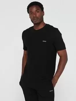 Image of BOSS Bodywear Waffle Lounge T-Shirt, Black, Size XL, Men