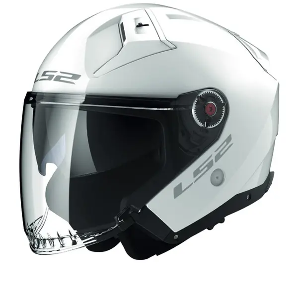 Image of LS2 OF603 Infinity II Solid Gloss White Jet Helmet Size XS