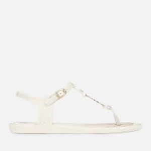 image of Vivienne Westwood for Melissa Womens Solar 21 Toe Post Sandals - Ivory Orb - UK 3