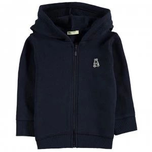 Image of Benetton Baby Boys Bear Hoodie - 13C Navy