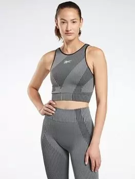 Image of Reebok United By Fitness Myoknit Seamless Top, Blue, Size L, Women