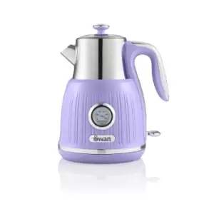 image of Swan SK31040PURN 3000W 1.5L Retro Jug Kettle - Purple