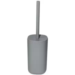 image of Showerdrape - Kuba Collection Toilet Brush & Holder Grey - Grey