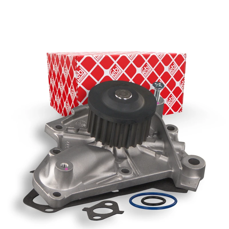 Image of FEBI BILSTEIN 26280 Water pump Number of Teeth: 23, Cast Aluminium, with screw, with gaskets/seals Cast Aluminium Water Pump (1260)