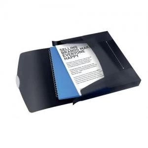 image of Rexel Choices Translucent Box File, A4, 350 Sheet Capacity, Black -