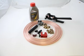 Image of Copper Pipe Male & Female Nuts Tube Cutter Flaring Tool Pipe Bender Brake Fluid
