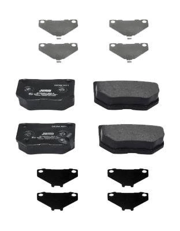 Image of JURID 572645J Brake pad set with acoustic wear warning, without accessories Brake Pad Set,disc brake (402)