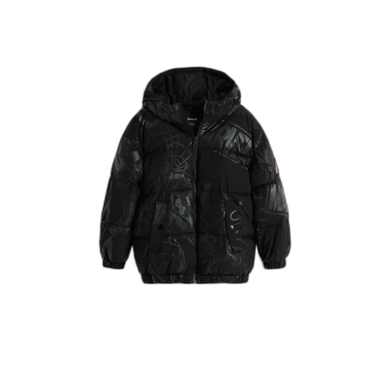 Image of Desigual Child Puffer jacket Desigual Spider Noir Male 11/12 ans