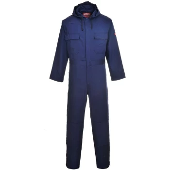 Image of Portwest - BIZ6NARXL - sz XL Bizweld Hooded Coverall - Navy