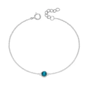 image of JG Signature Silver December Birthstone Crystal Bracelet