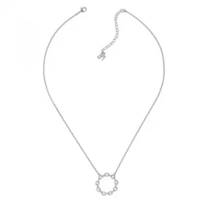 image of Ladies Adore Silver Plated Circle Link Necklace