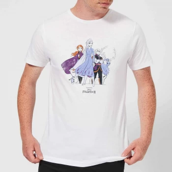 Image of Frozen 2 Group Shot Mens T-Shirt - White - XS