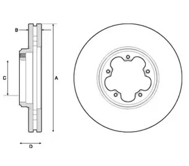 Image of Brake disc VAICO V25-80029