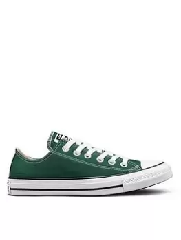 image of Converse Chuck Taylor All Star Desert Colour Canvas Ox - Dark Green, Dark Green, Size 7, Women