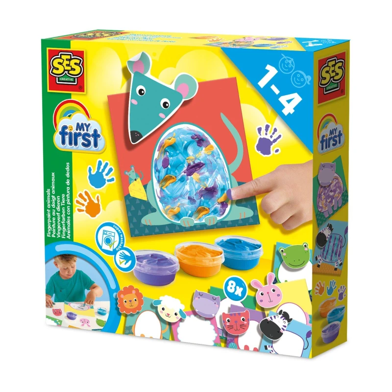 Image of SES Creative My First Fingerpaint Animals, 1 to 4 Years (14444) Multi