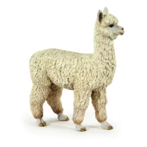 image of PAPO Wild Animal Kingdom Alpaca Toy Figure, Three Years or Above, White (50250)