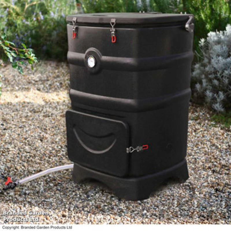 Image of Garden Gear Bio-Heat Thermal 110 Litre Composter With Carbon Filter & Thermometer