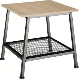 Image of TecTake Bedford Bedside Table - Brown