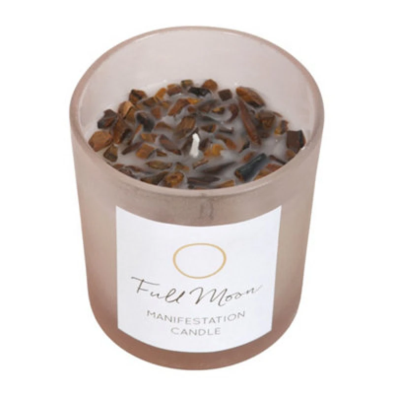 Image of Something Different Something Different Eucalyptus Tigers Eye Scented Candle in Light Brown Light Brown One Size Unisex 5063425480920