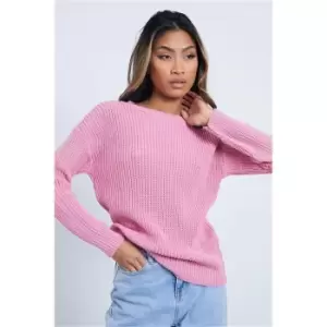 image of I Saw It First Rose Crew Neck Jumper - Pink