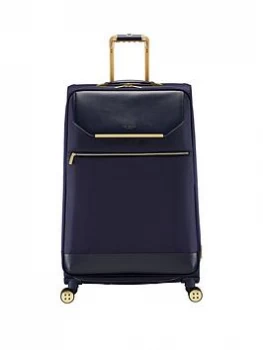 Image of Ted Baker Albany Large 4 Wheel Navy Suitcase