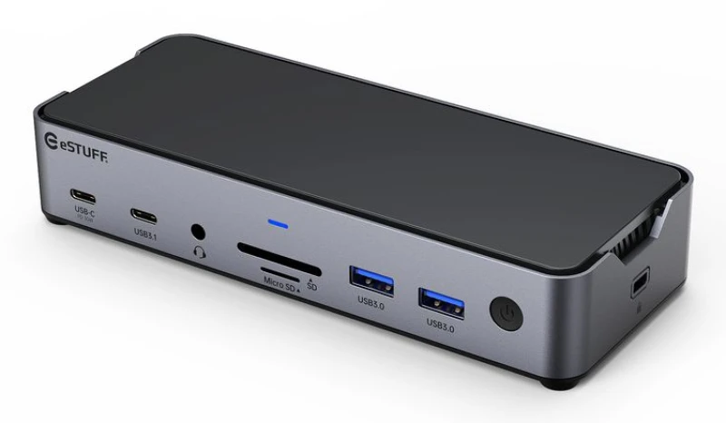 Image of eSTUFF GLB232006 laptop dock/port replicator Wired USB 3.2 Gen 1 (3.1