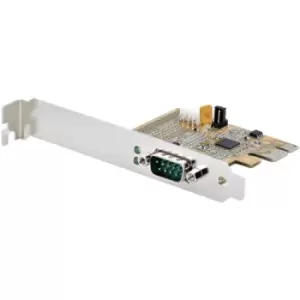 image of StarTech.com PCI Express Serial Card PCIe to RS232 (DB9) Serial Interface Card PC Serial Card w/ 16C1050 UART Standard or Low Profile Brackets COM Ret