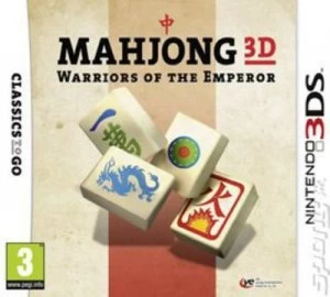 image of Mahjong 3D Warriors of the Emperor Nintendo 3DS Game