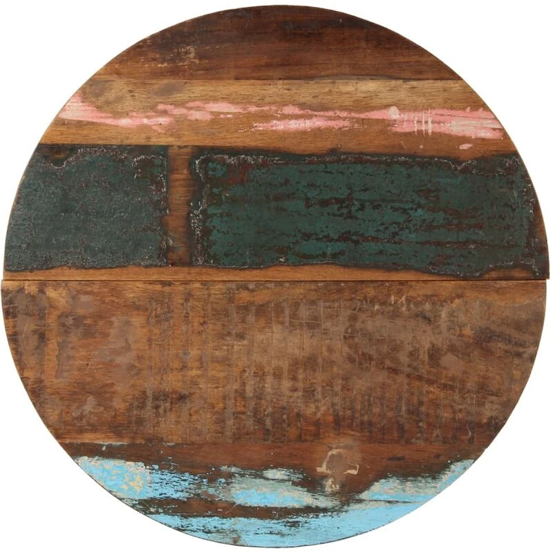 Image of VIDAXL Round Table Top 70cm 25-27mm Solid Reclaimed Wood Vidaxl 8719883793870