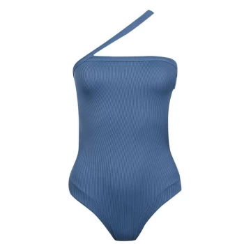 image of Firetrap Ribbed Swimsuit Ladies - Teal