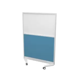 Image of Tc Mobile Type 3 Half Glazed Screen White Frame - 800W x 1800H - Band 3
