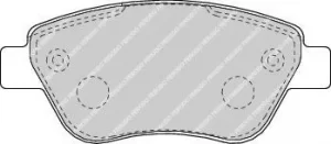Image of Ferodo FDB1666 Brake Pad Set Front Axle Premier Car