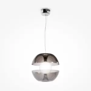 image of Maytoni Rebel Modern Globe Pendant Ceiling Light Chrome 3000K