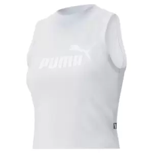 Puma Logo Crop Top Womens - Blue