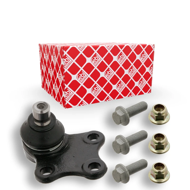 Image of FEBI BILSTEIN 31812 Ball joint Front Axle Right, with nuts, with bolts/screws Support-/Steering Link (2462)